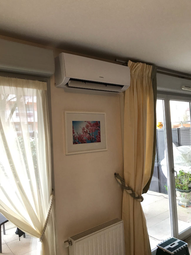 Installation d'une climatisation dans un appartement